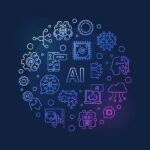 ai-outline-round-colored-banner-artificial-intelligence-illustration-vector