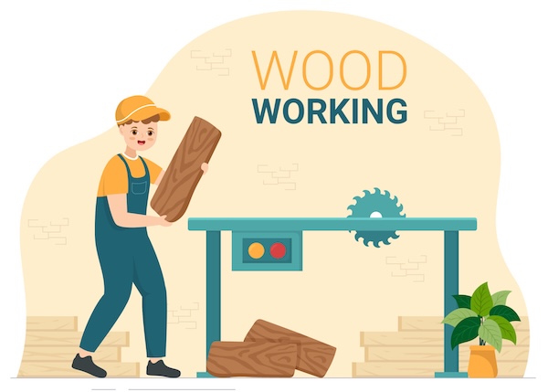 woodworking-with-wood-cutting-by-modern-craftsman-and-worker-using-tools-set-in-flat-cartoon-hand-drawn-template-illustration-vector-2995355656