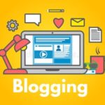blogging-concept-yellow-background-laptop-icons-social-media-sharing-blog-post-flat-line-style-business-design-trendy-109284888